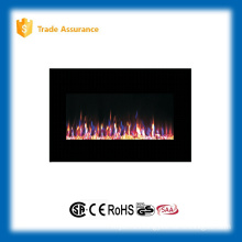 36" wall mounted gorgeous fire wood fireplace with remote control